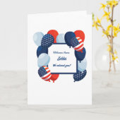 Welkom Home Soldaat Patriottisch Kaart (Gele Bloem)