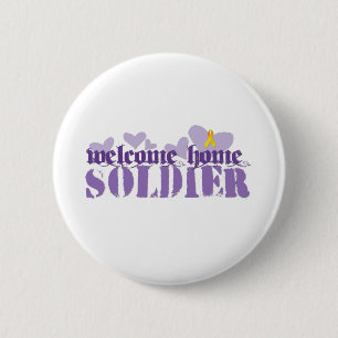 Welkom Home Soldaat Ronde Button 5,7 Cm