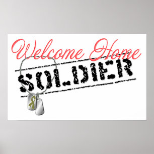 Welkom Home Soldier Poster