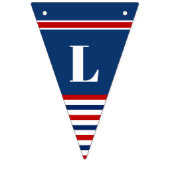 Welkom Home Son Classic Rood Wit Blauw Strepen Vlaggetjes (Derde vlag)