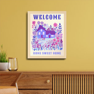 WELKOM HOME SWEET HOME Boerderij Bloemen OP MAAT Poster