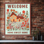 WELKOM HOME SWEET HOME Boerderij Bloemen OP MAAT Poster<br><div class="desc">Bekijk deze lieve en kleurrijke kunst, handgemaakt door mij voor jou! Voeg je eigen tekst toe om deze aan te passen door hierboven op "personaliseren" te klikken. U kunt ook de tekst, het lettertype, de kleuren en de achtergrondkleur wijzigen. Selecteer de afdrukgrootte met behulp van de vervolgkeuzelijst hierboven, en u...</div>