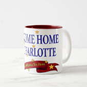 Welkom Home USS Charlotte Tweekleurige Koffiemok (Voorkant rechts)