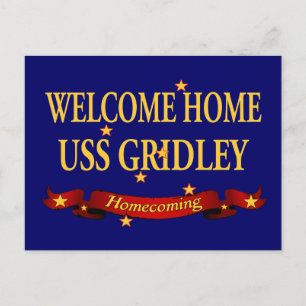Welkom Home USS Gridley Briefkaart