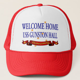 Welkom Home USS Gunston Hall Trucker Pet