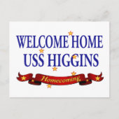 Welkom Home USS Higgins Briefkaart (Voorkant)