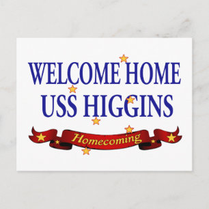 Welkom Home USS Higgins Briefkaart