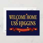 Welkom Home USS Higgins Briefkaart (Voorkant / Achterkant)