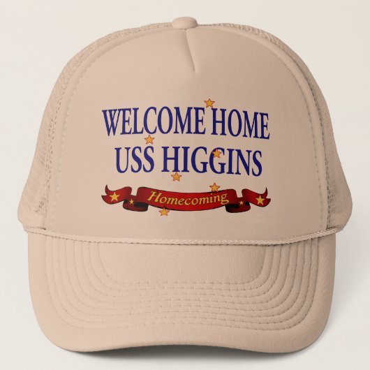 Welkom Home USS Higgins Trucker Pet (Voorkant)