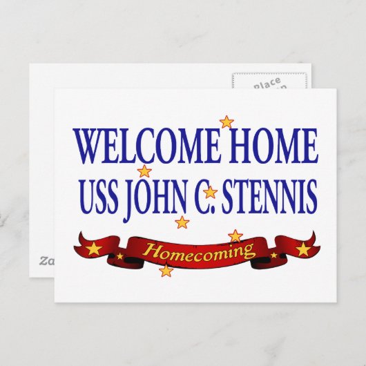 Welkom Home USS John C. Stennis Briefkaart (Voorkant / Achterkant)