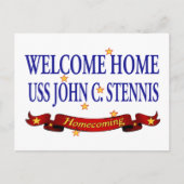 Welkom Home USS John C. Stennis Briefkaart (Voorkant)