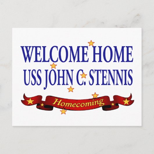 Welkom Home USS John C. Stennis Briefkaart (Voorkant)