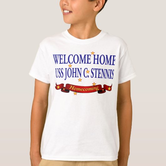Welkom Home USS John C. Stennis T-shirt (Voorkant)