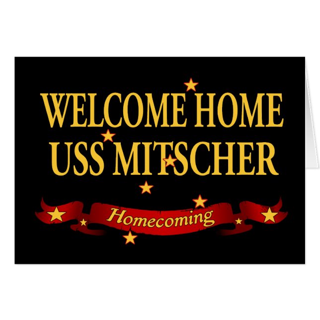 Welkom Home USS Mitscher (Voorkant Horizontaal)