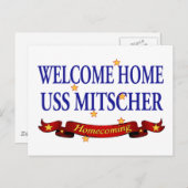 Welkom Home USS Mitscher Briefkaart (Voorkant / Achterkant)