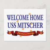 Welkom Home USS Mitscher Briefkaart (Voorkant)