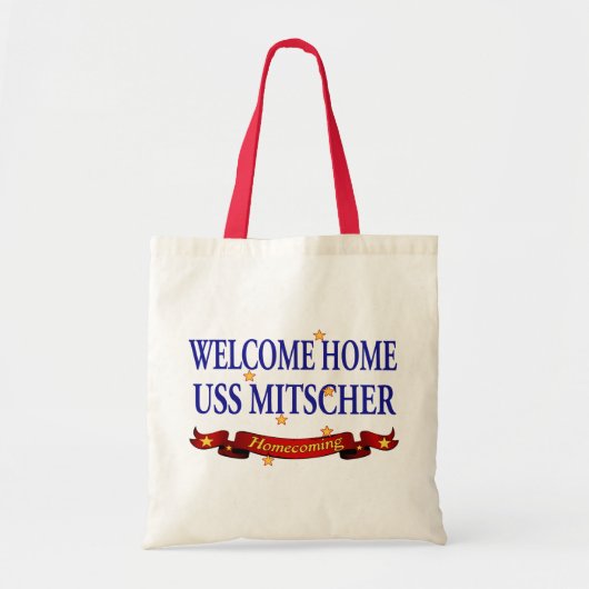 Welkom Home USS Mitscher Tote Bag (Voorkant)