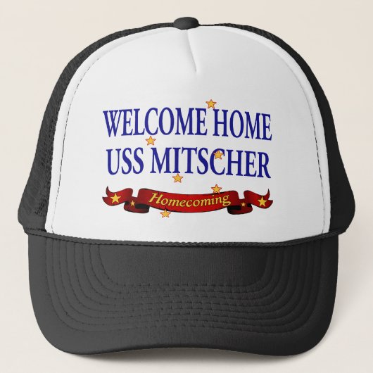 Welkom Home USS Mitscher Trucker Pet (Voorkant)