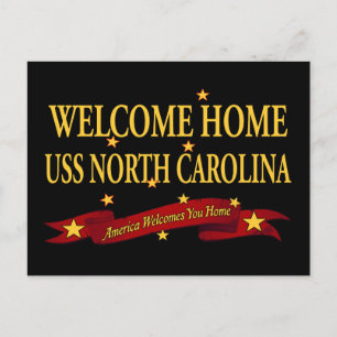Welkom Home USS North Carolina Briefkaart