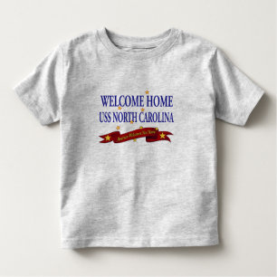 Welkom Home USS North Carolina Kinder Shirts