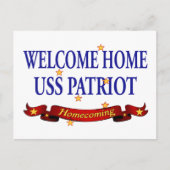 Welkom Home USS Patriot Briefkaart (Voorkant)