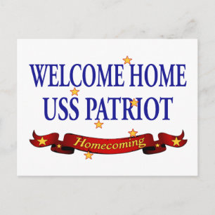 Welkom Home USS Patriot Briefkaart