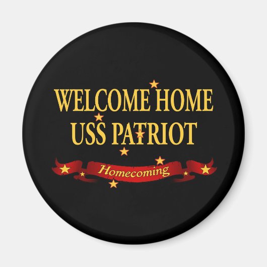 Welkom Home USS Patriot Magneet (Voorkant)