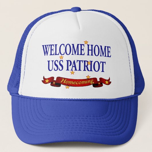 Welkom Home USS Patriot Trucker Pet (Voorkant)