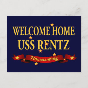 Welkom Home USS Rentz Briefkaart