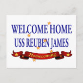 Welkom Home USS Reuben James Briefkaart (Voorkant)