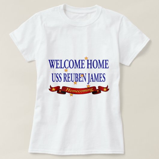 Welkom Home USS Reuben James T-shirt (Design voorkant)