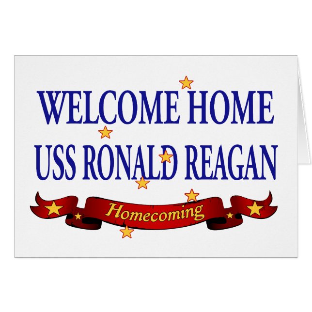 Welkom Home USS Ronald Reagan (Voorkant Horizontaal)