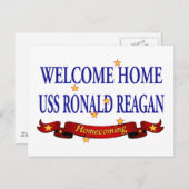 Welkom Home USS Ronald Reagan Briefkaart (Voorkant / Achterkant)