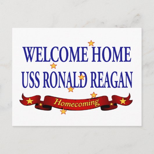 Welkom Home USS Ronald Reagan Briefkaart (Voorkant)