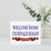 Welkom Home USS Ronald Reagan Briefkaart (Staand voorkant)