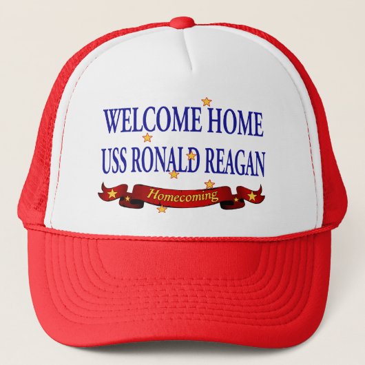 Welkom Home USS Ronald Reagan Trucker Pet (Voorkant)