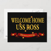 Welkom Home USS Ross Briefkaart (Voorkant / Achterkant)