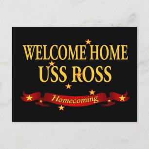 Welkom Home USS Ross Briefkaart