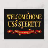 Welkom Home USS Sterett Briefkaart (Voorkant)