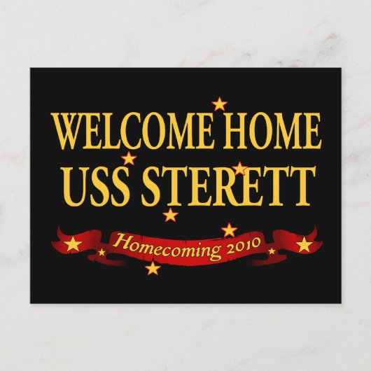 Welkom Home USS Sterett Briefkaart (Voorkant)