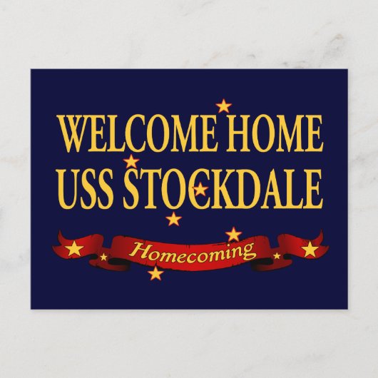 Welkom Home USS Stockdale Briefkaart (Voorkant)