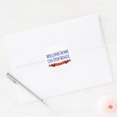 Welkom Home USS Stockdale Ronde Sticker (Envelop)