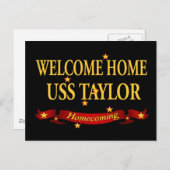 Welkom Home USS Taylor Briefkaart (Voorkant / Achterkant)