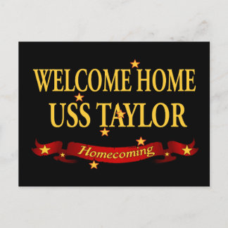Welkom Home USS Taylor Briefkaart