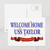 Welkom Home USS Taylor Briefkaart (Voorkant / Achterkant)