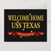Welkom Home USS Texas Briefkaart (Voorkant)