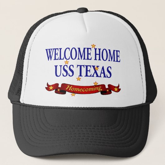 Welkom Home USS Texas Trucker Pet (Voorkant)