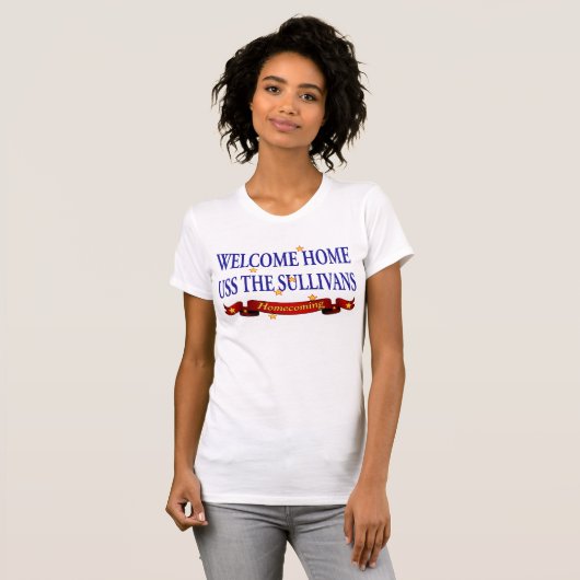 Welkom Home USS TheSullivans T-shirt (Voorkant volledig)