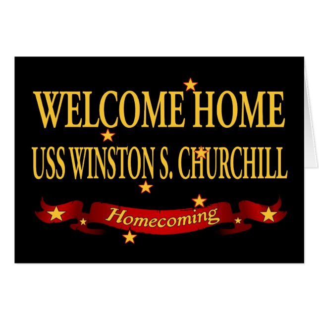 Welkom Home USS Winston S. Churchill (Voorkant Horizontaal)