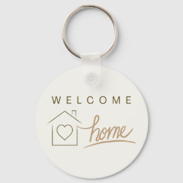 Welkom Home Vastgoed Client Minimalistisch budget Sleutelhanger